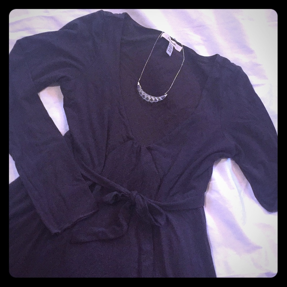 Free People Chocolate Brown V neck dress